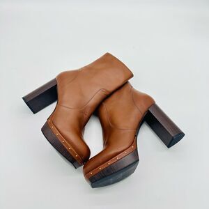 All saint platform heeled bootie